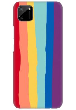 For Realme C11 Back Cover Hard - Rainbow new