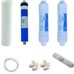 Complete RO Service Kit with High Tds Membrane inlines High Quality Carbon Inline+Spun Filter+fr+Pipe+Elbows for All Type Ro Water Purifiers