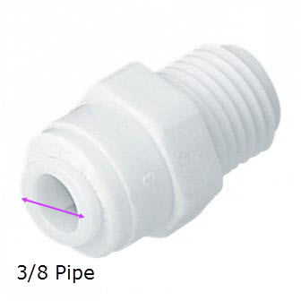 Tube staight conector 1 2 to 3 8