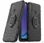 OO LALA JI-D5 Stand Poly Carbonate | Black Back Cover For Samsung Galaxy A70