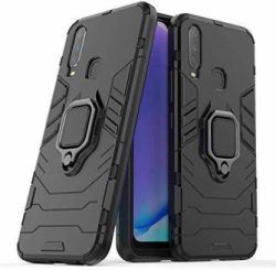 OO LALA JI-D5 Stand Poly Carbonate | Black Back Cover For VIVO Z1 PRO