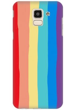 OO LALA JI - Rainbow Soft Silicone Case Cover for Samsung Galaxy J6