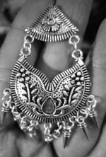 Bollywood Traditional Boho Tribal Indian Afgani jewelry Silver Plated Oxidized