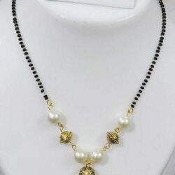 Boho Women Chain Pendant Choker Necklace Tree Shape White Pearl Jewelry Gift