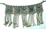 Indian Afghan Necklace Set Earrings Choker Turkish Boho Oxidize German Silver