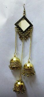Earring Jhumki Drop/Dangle German Silver Plated Oxidized Bollywood Traditional