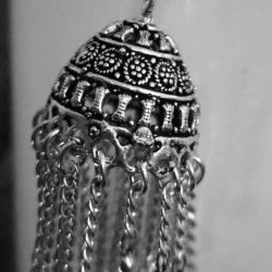Indian Earrings Afgani Tribal Silver Plated Oxidized Bollywood Traditional