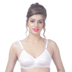 Plus Size 100% Cotton Women's Plus Size Breast Lifts Bra Wireless Big Cup D Size