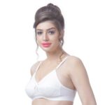 New Bras 100% Cotton Soft Cup Bra Unpadded Push Up No Wire Lingerie Underwear