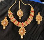 Bollywood Traditional Fashion Gold Tone Kundan Bridal Party Ethnic Jewelry Set