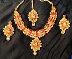 Bollywood Traditional Fashion Gold Tone Kundan Bridal Party Ethnic Jewelry Set