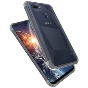 OO LALA JI Oppo A5 2018 | Realme 2 Drop Protection Back Case Transparent 100D Bumper Cover (Corner Protection with Air Cushion Technology) - Transparent 1 2 1017