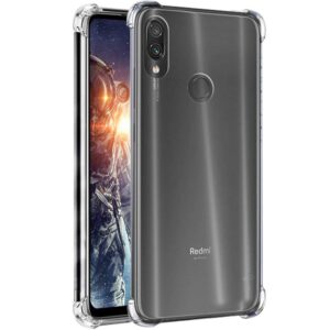 OO LALA JI Xiaomi Redmi Note 7 / Redmi Note 7 Pro/Redmi Note 7S Bumper Back Case Transparent Cover (Corner Protection with Air Cushion Technology) -Transparent 1 2 567