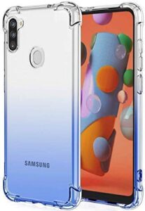 OO LALA JI Samsung Galaxy M11 Silicone Shockproof Bumper Back Cover in for Samsung M11 - Transparent 1 4 652