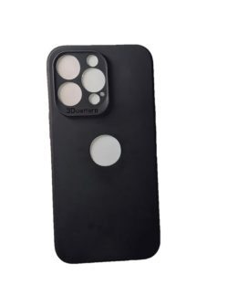 OO LALA JI Z Black Iphone  13 Pro Max  Logo Cut Back Cover
