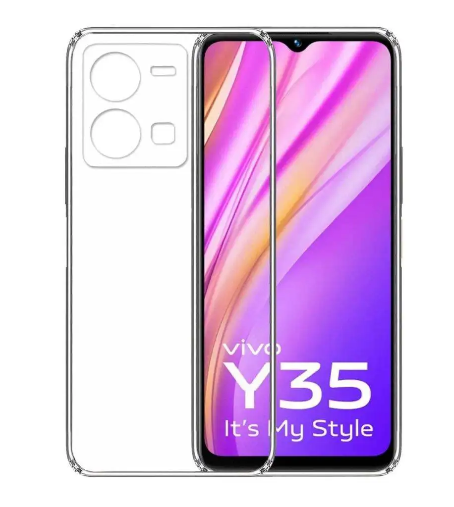 for Vivo Y35 Back Cover Transparent
