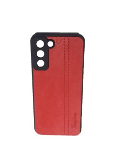 OO LALA JI for Tecno Pop 5 Pro Back Cover Leather Look -Red
