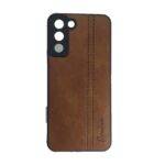 OO LALA JI for Tecno Pop 5 Pro Back Cover Leather Look -camel