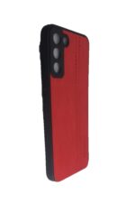 OO LALA JI for Tecno Pop 5 Pro Back Cover Leather Look -Red - Image 5