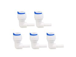 Elbows RO Spare Connector 1/4 Inch to 3/8 Inch Quick Connect Stem Elbow - 10 Pc