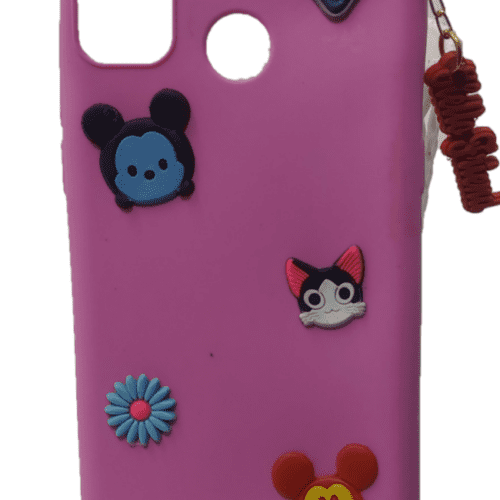 Girlish Back Cover for Micromax IN 1B - Pink Latken