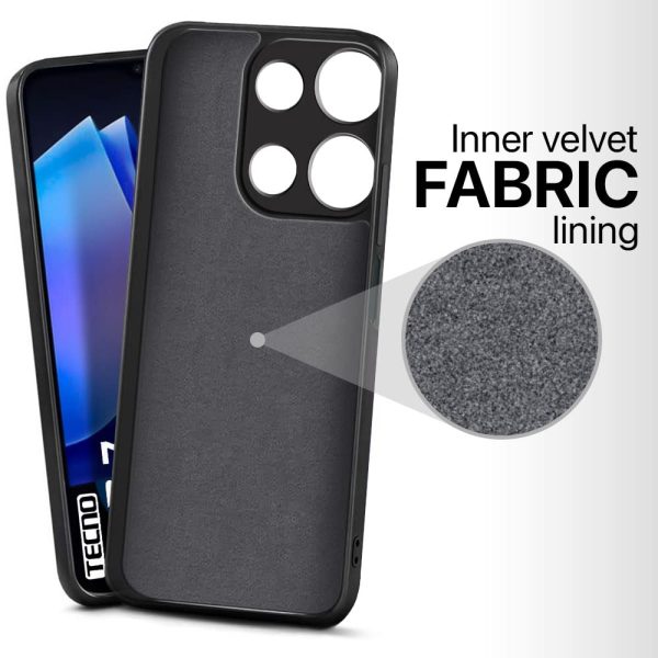 For Tecno Pop 7 Pro Back Cover Silicon Black new - Image 5