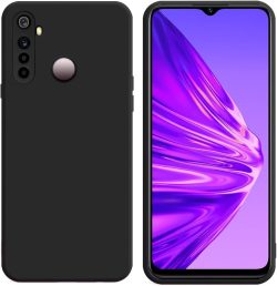 Black Soft Silicone Case For Realme 5/Realme 5s/Realme 5i/Narzo 10 - Black