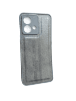 For Motorola Moto Edge 40 Neo Leather Back Cover - Grey - Image 3