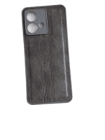 For Motorola Moto Edge 40 Neo Leather Back Cover - Grey - Image 2