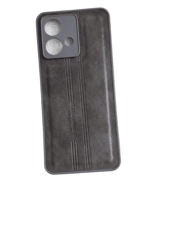 For Motorola Moto Edge 40 Neo Leather Back Cover - Grey - Image 2