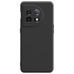 Z Black Silicone Case for OnePlus 11 5G with camera Protection Back Cover Copy