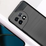 For OnePlus 11 5G Back Cover Case ( Hybrid Armor Case | Carbon Fiber Shockproof | Soft and Flexible | Black ) - Image 5
