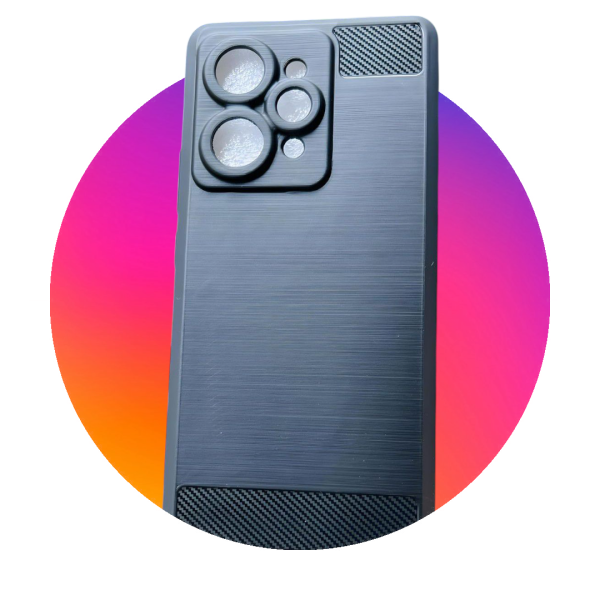 For Realme 15 Pro 5G Back Cover Case ( Hybrid Armor Case | Carbon Fiber Shockproof | Soft and Flexible | Black ) - Image 5