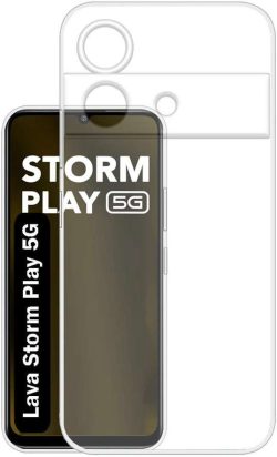 ZIgZag For Lava Storm Play 5G Back Cover Transparent