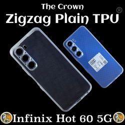 ZIgZag For Infinix Hot 60 5G Back Cover Transparent