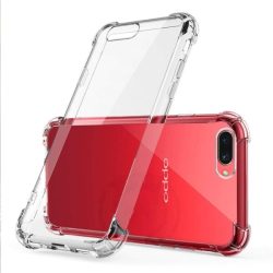 OO LALA JI Oppo Realme C1 / Oppo A3s - Soft Silicone Shockproof Bumper Case Back Cover in Transparent[Air Cushion Technology]-for Realme C1 / Oppo A3s - Transparent