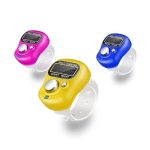 Digital Hand Finger Tally Counter Finger Ring Jaap Maala Pack of 3, Multicolor