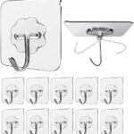 Adhesive Hooks Kitchen Wall Hooks - 10 pcs