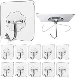 Adhesive Hooks Kitchen Wall Hooks - 10 pcs