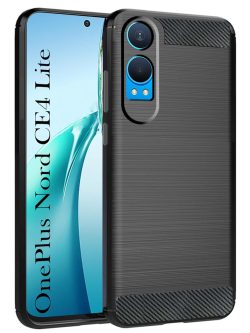 For OnePlus Nord CE 4 Lite Back Cover Black Armor New