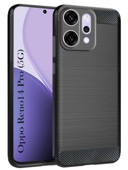 For Oppo Reno 14 PRO 5G Back Cover Black Armor New