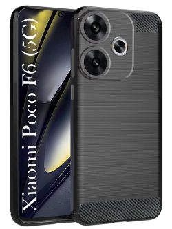 For Poco F6 5G Back Cover Black Armor New