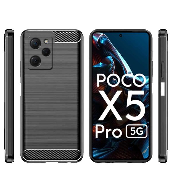 For Poco X5 Pro 5G Back Cover Black Armor New - Image 5