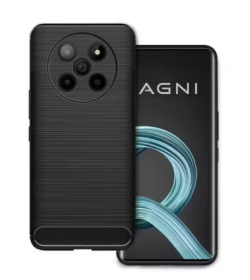For Lava Agni 2 5G Back Cover Black Armor New
