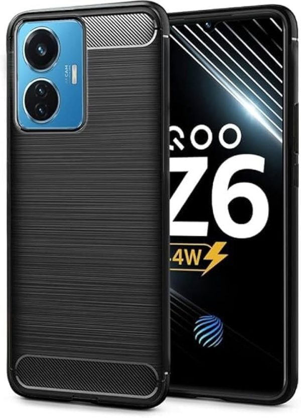 For iQOO Z6 44W Back Cover iQOO T1 44W Back Cover Black Armor New - Image 9