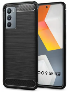 For iQOO 9 SE 5G Back Cover Black Armor New