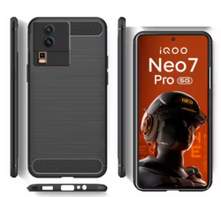 For iQOO Neo 7/Pro 5G Back Cover Black Armor New