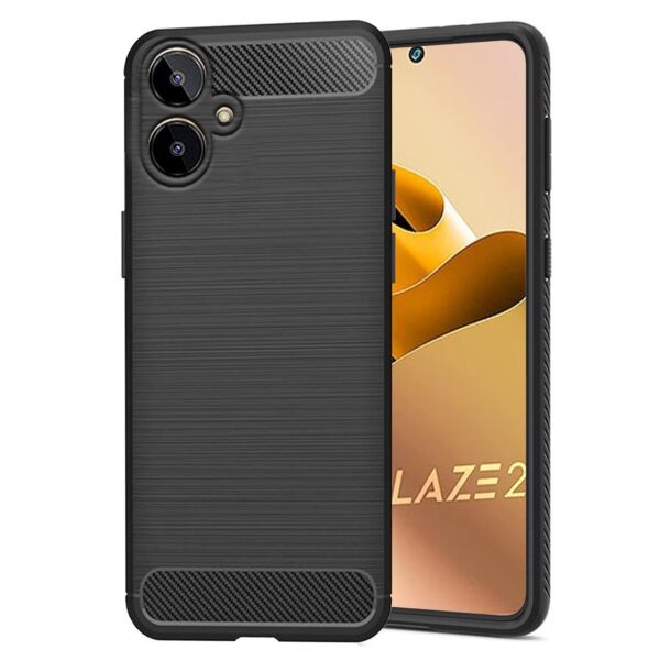 For Lava Blaze 2 Back Cover Black Armor New - Image 3