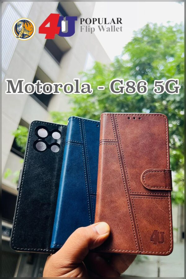 4U Motorola Moto G86 5G Flip Cover New - Image 3