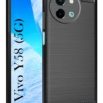 For Vivo Y58 5G Back Cover Black Armor New